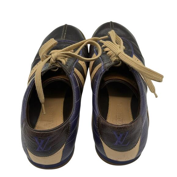 Louis Vuitton Leather Colorblock Pattern Sneakers*SIZE 5 womens - Picture 2 of 16